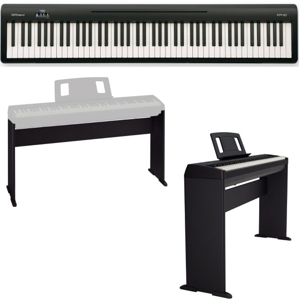 Roland  FP10-BK-2 Piano Bundle Piano | Roland Stand | Black