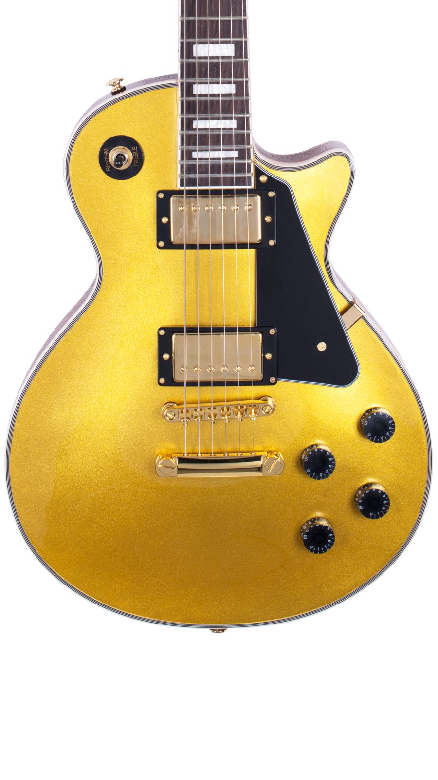 SX EH3 Single Cut Custom Style Electric Guitar | Gold top | Waltons Music SX EH3 Single Cut Custom Style Electric Guitar | Gold top - Image 5