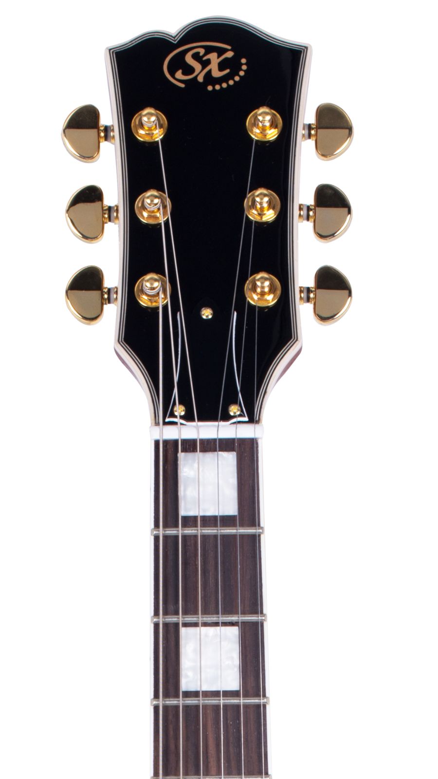 SX EH3 Single Cut Custom Style Electric Guitar | Gold top | Waltons Music SX EH3 Single Cut Custom Style Electric Guitar | Gold top - Image 4