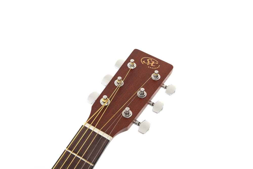 SX SD304K | Dreadnought Acoustic Guitar Kit | Bag and accessories | Matt Natural | Waltons Music SX SD304 Dreadnought Acoustic Guitar | Satin Natural