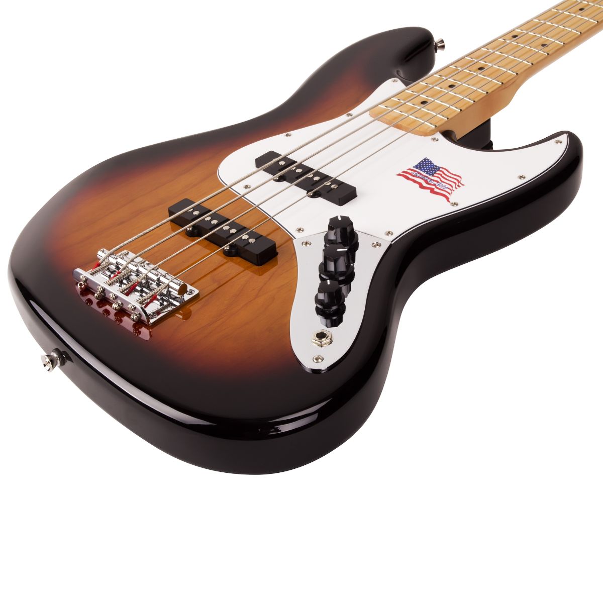SX SJB-ALDER Jazz style Bass Guitar | American Alder Body | 3 Tone Sunburst | Waltons Music SX SJB-ALDER Jazz style Bass Guitar | American Alder Body | 3 Tone Sunburst - Image 3