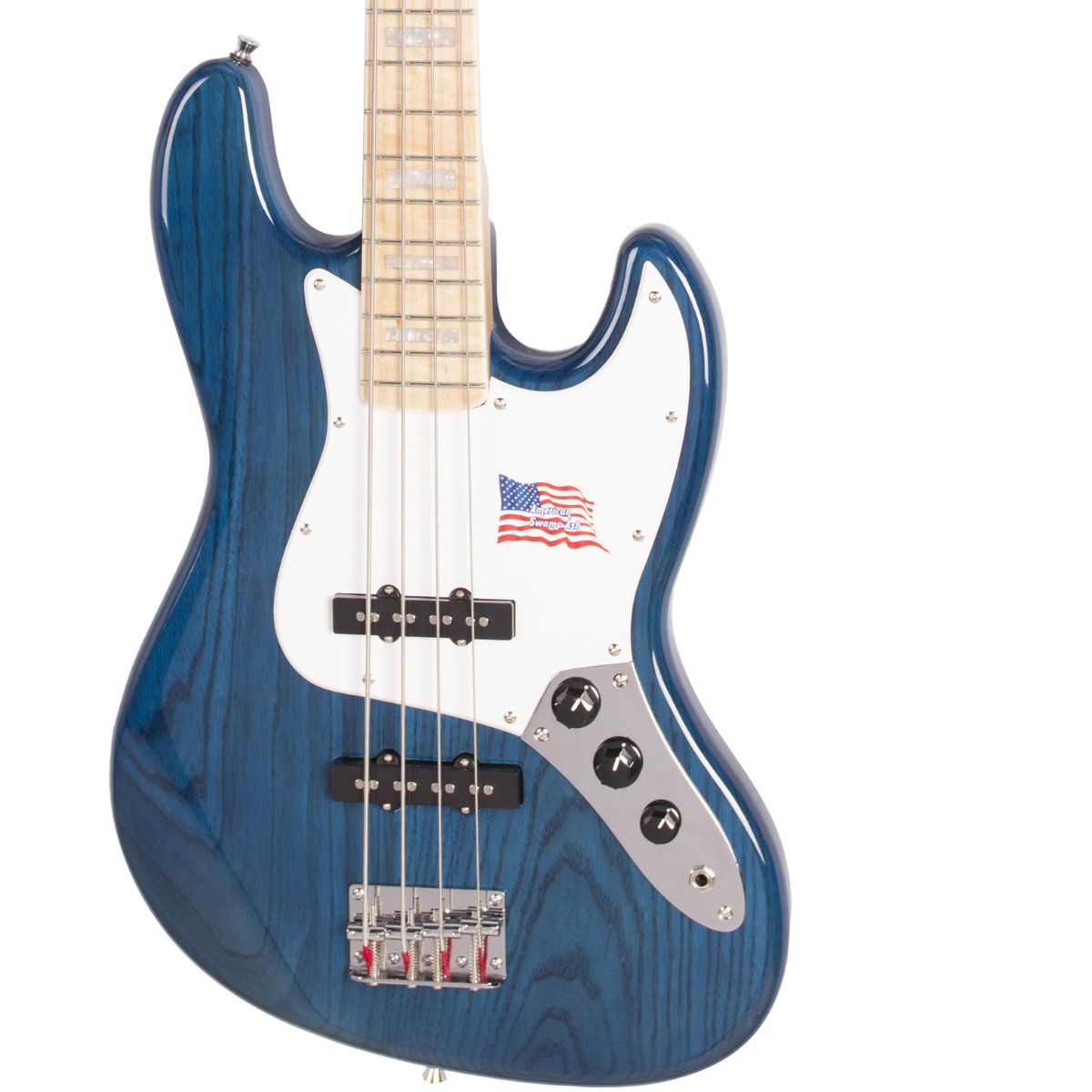 SX SJB75 Swamp Ash Series Electric Bass | Translucent Blue | Waltons Music SX SJB75 Swamp Ash Series Electric Bass | Translucent Blue - Image 5