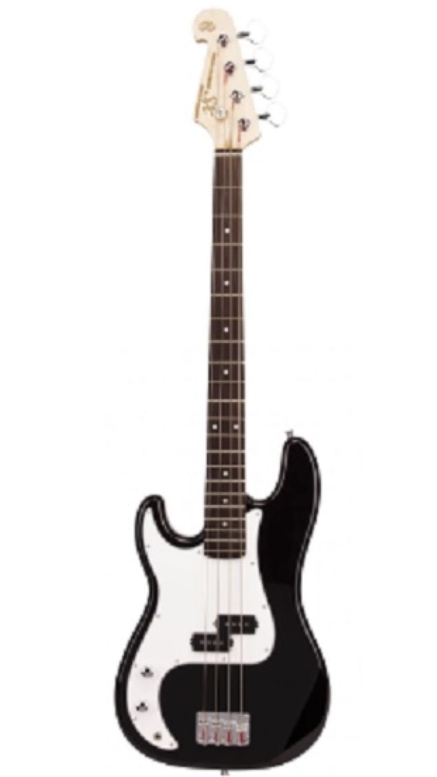 SX SPB57+ Left-Hand Precision Style Bass with Gigbag | Black | Waltons Music SX SPB57+ Left-Hand Precision Style Bass with Gigbag | Black