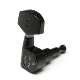 Graphtech Ratio Tuned Acoustic Guitar Machine Heads | Contemp | Black
