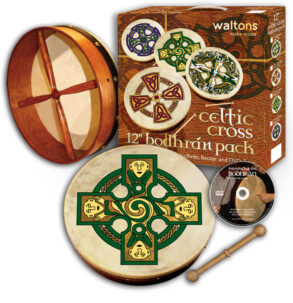 Waltons 12" Celtic Cross Bodhran Pack | Gallen Cross