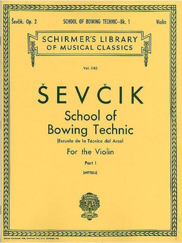 Sevcik | school of Bow Technics for Solo Violin Op.2 | book 1