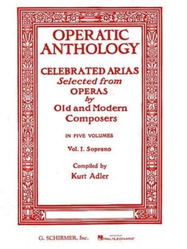 Operatic Anthology Volume 1 | Soprano | Voice and Piano