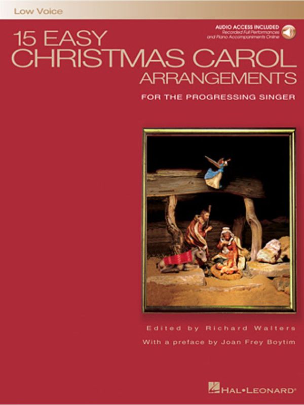 15 Easy Christmas Carols | Low Voice (Piano Vocal)