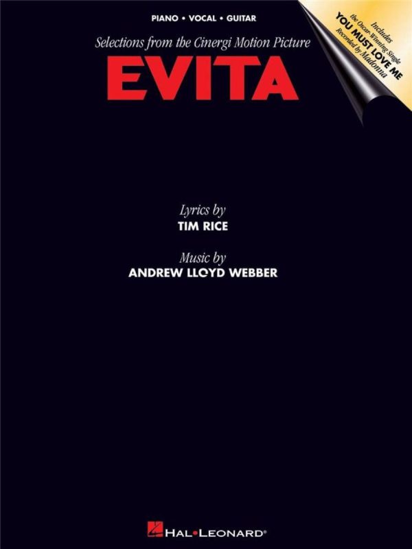Evita: Music from the Motion Picture (Piano Vocal Guitar)