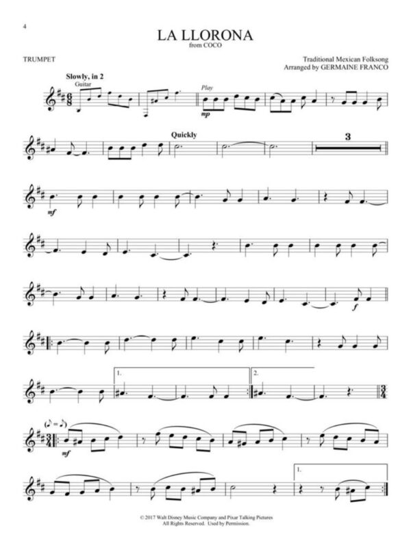 Coco | Instrumental Play Along| 7 Songs from the Film| Trumpet