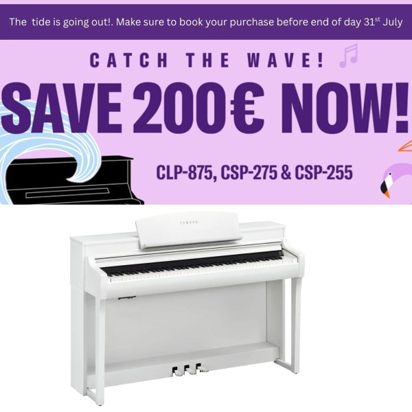 Yamaha CSP 255 Clavinova Smart Digital Piano | White
