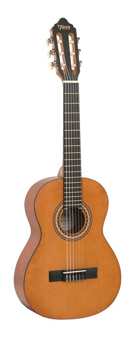 Valencia VC202 Nylon String Beginner's Guitar 1/2 Size | Natural