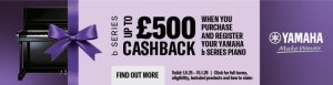 Yamaha B1 | Upright Piano | Polished Walnut | see €350 Cashback Offer