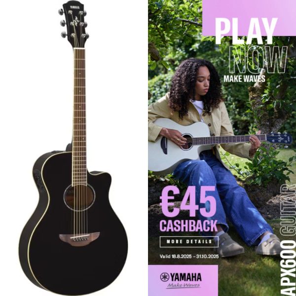 Yamaha APX600 | Electro-Acoustic Guitar | Black | See CASHBACK offer