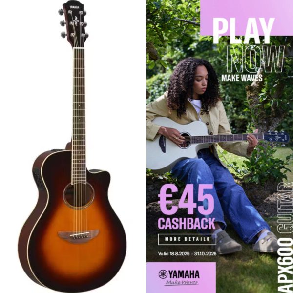 Yamaha APX600 | Electro-Acoustic Guitar | Old Violin Sunburst | See CASHBACK offer