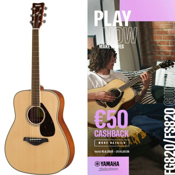Yamaha FG820 | Acoustic Guitar | Natural | See CASHBACK offer