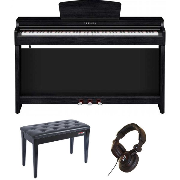 Yamaha CLP825 Piano Bundle | Stool and Headphones | Pol Ebony
