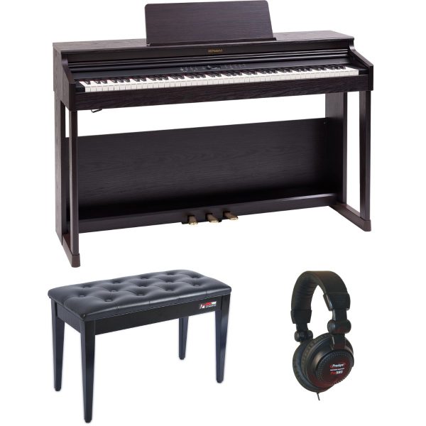 Roland RP701 Digital Piano Bundle| Rosewood |with Stool and Headphones