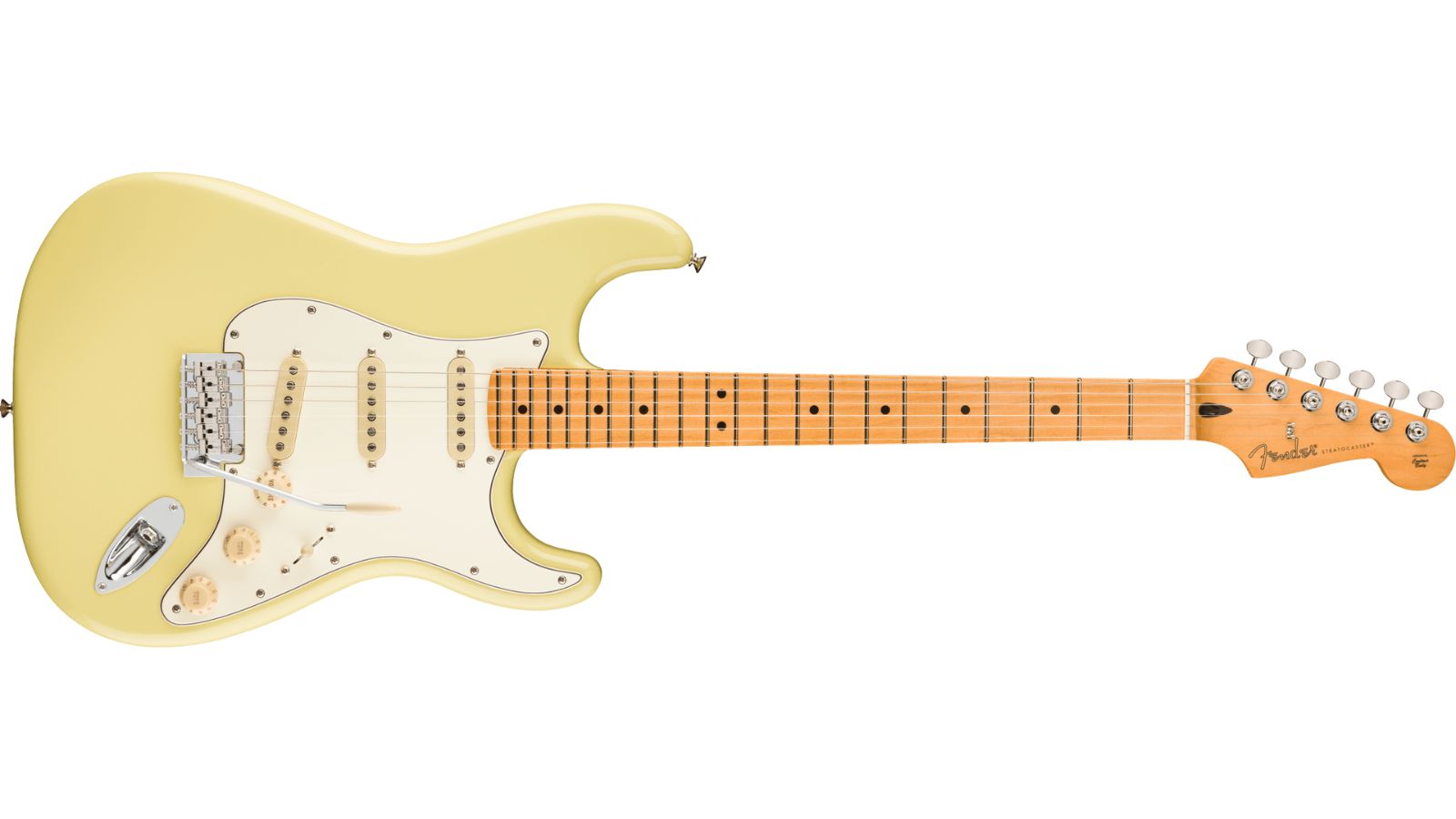 Fender Player II Stratocaster Maple Fingerboard| Hialeah Yellow | Waltons Music Fender Player II Stratocaster Maple Fingerboard| Hialeah Yellow