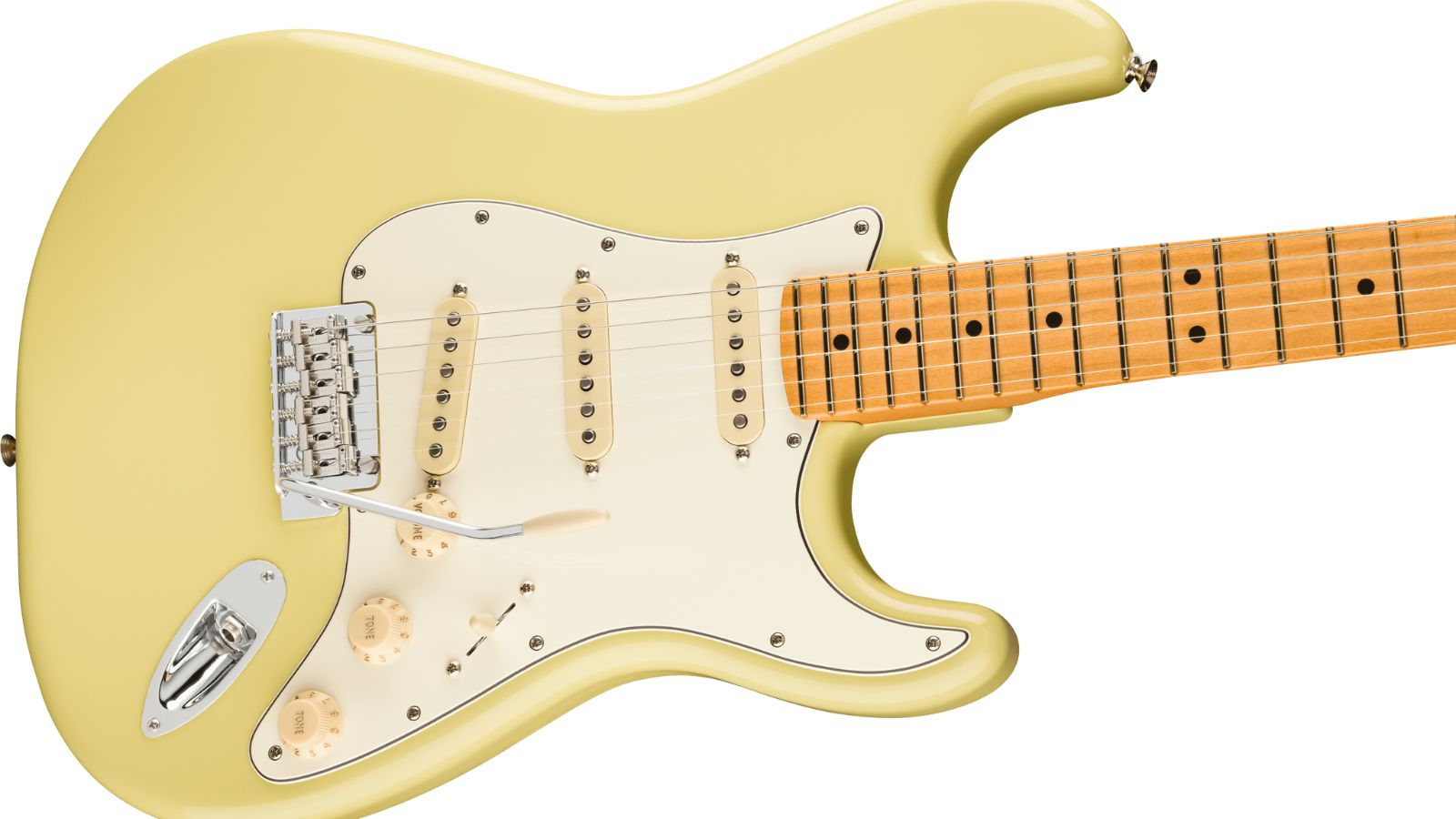 Fender Player II Stratocaster Maple Fingerboard| Hialeah Yellow | Waltons Music Fender Player II Stratocaster Maple Fingerboard| Hialeah Yellow