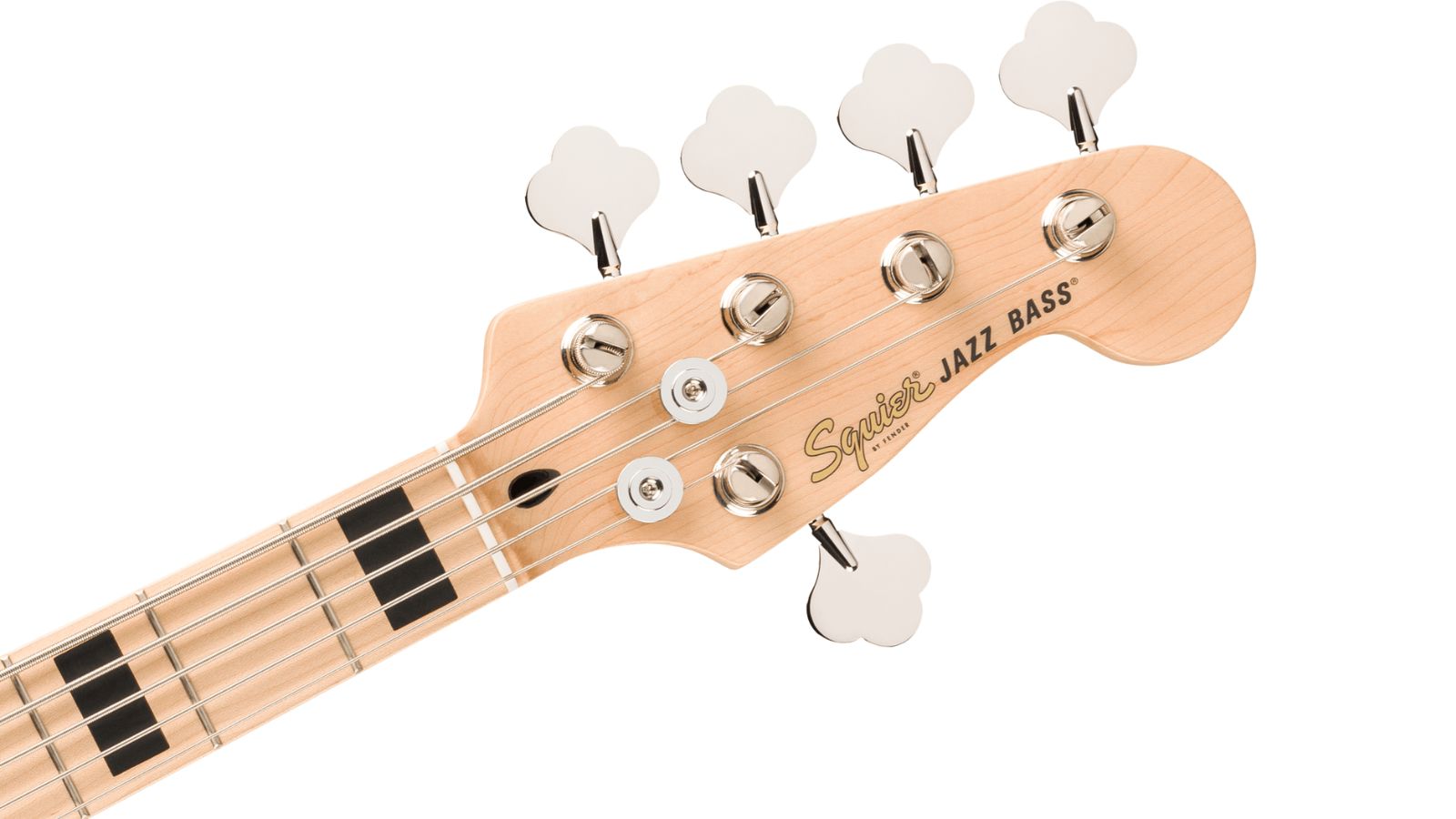Affinity Series® Active Jazz Bass® V, Maple Fingerboard, Black Pickguard, Black Metallic | Waltons Music Product