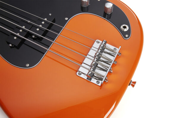 SX SBM2 Precision style Bass Guitar with Bag | Burning Fire | Waltons Music SX SBM Series P Bass Guitar | Burning Fire