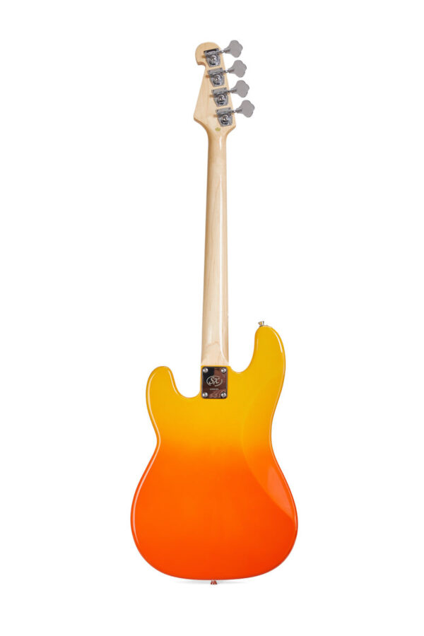 SX SBM2 Precision style Bass Guitar with Bag | Burning Fire | Waltons Music SX SBM Series P Bass Guitar | Burning Fire