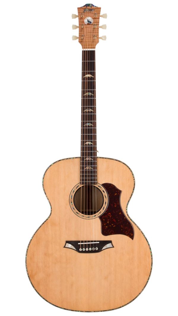 Bromo BAN7E  Jumbo Acoustic-Electric Guitar | Solid Spruce top - Image 21