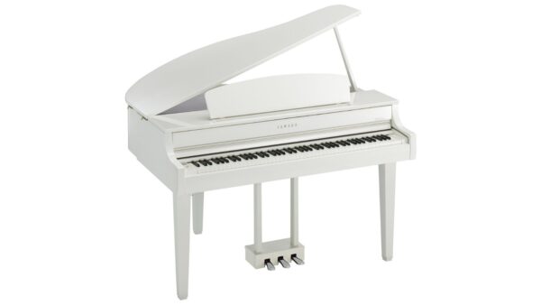 Yamaha CLP765 Grand style Piano Deluxe Bundle | Adjustable stool |Headphones | Pol White