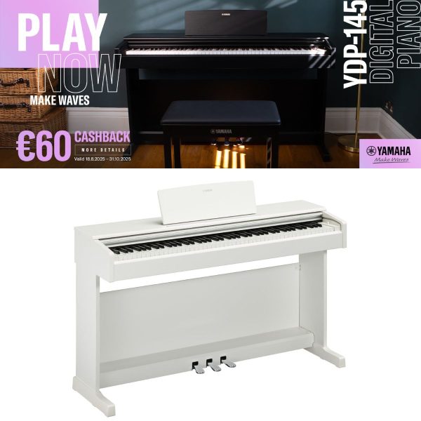 Yamaha YDP145 | Arius Digital Piano | 88 Keys  | White | See Cash Back Offer