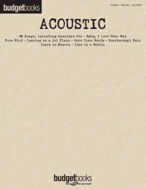 Budget Books , Acoustic , Piano Vocal and Guitar