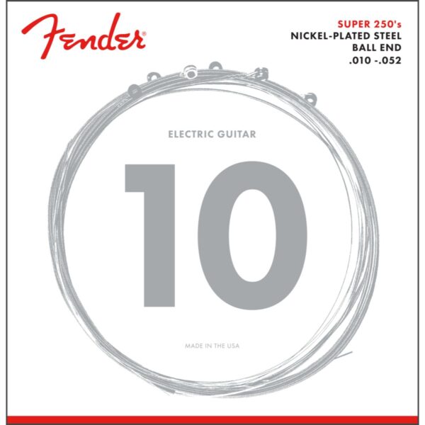 Fender Super 250 Electric Guitar String Set | Regular Hybrid 10-52