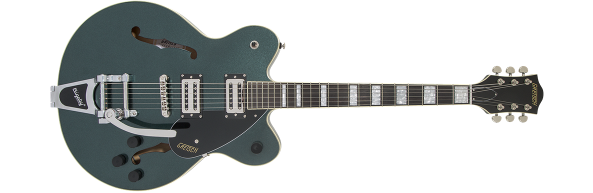 Gretsch 2622T Streamline Centre Block with Bigsby | Gunmetal | Waltons Music Gretsch 2622T Streamline Centre Block with Bigsby | Gunmetal
