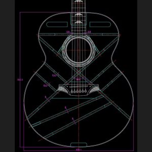 Bromo BAN7E Jumbo Acoustic-Electric Guitar | Solid Spruce top