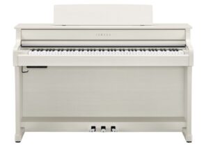 Yamaha CLP845 Piano Bundle with Stool and Headphones | White Birch