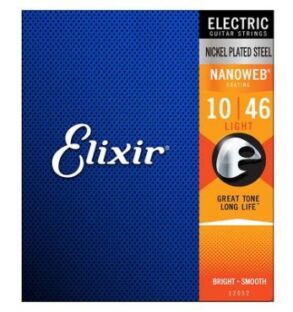 Elixir Electric Nanoweb Guitar Strings 10-46