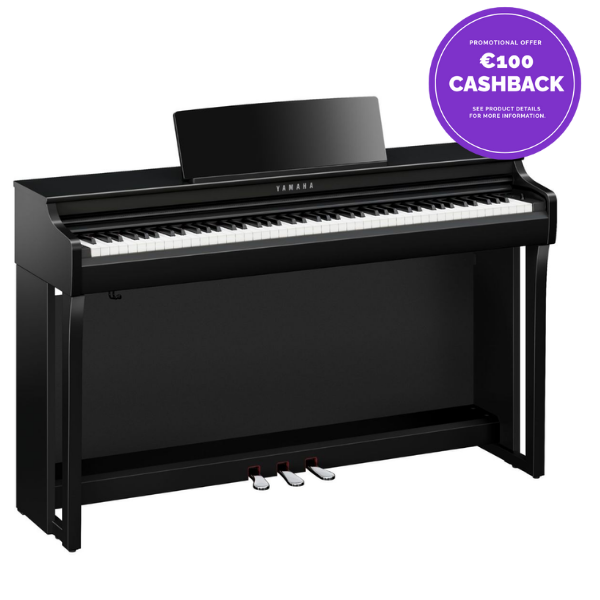 Yamaha Clavinova CLP825 | Home Piano | Polished Ebony | Cashback Offer | Waltons Music Yamaha Clavinova CLP825 | Home Piano | Polished Ebony | Cashback Offer