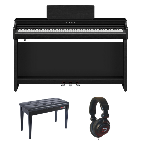 Yamaha CLP825 Piano Bundle with Stool and Headphones | Black | Waltons Music Yamaha CLP825 Piano Bundle with Stool and Headphones | Black