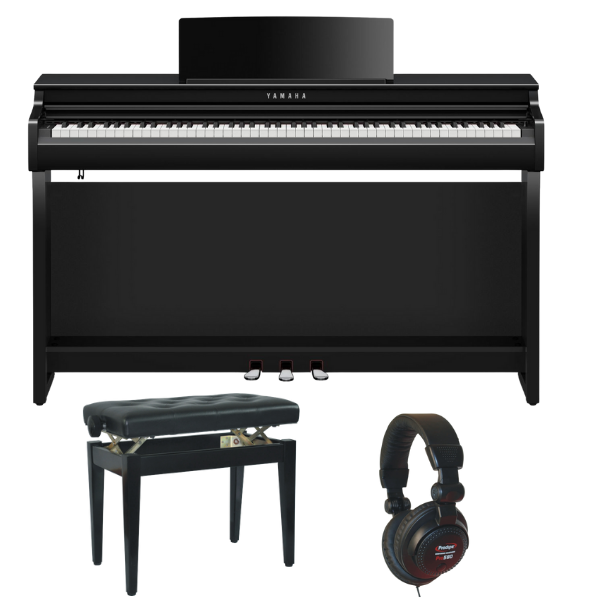 Yamaha CLP825 Deluxe Piano Bundle | Adjustable stool | Headphones | PEB | Waltons Music Yamaha CLP825 Deluxe Piano Bundle | Adjustable stool | Headphones | PEB
