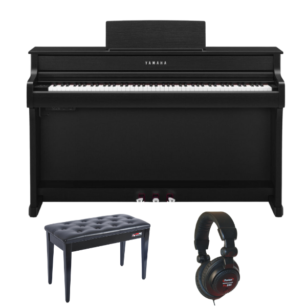 Yamaha CLP835 Piano Bundle with Stool and Headphones | Black | Waltons Music Yamaha CLP835 Piano Bundle with Stool and Headphones | Black