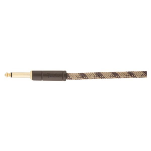 Fender Festival Hemp Instrument Cable | 18.6ft |Brown | 1 st+1 ra Jack