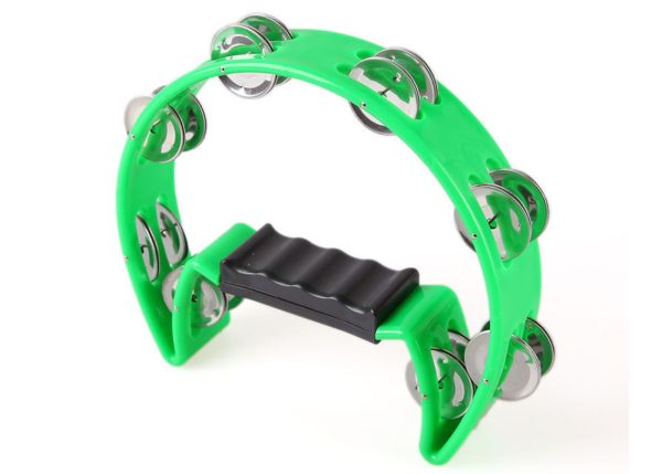 Hands-On | Half-moon Headless tambourine | Green | 20.50cm