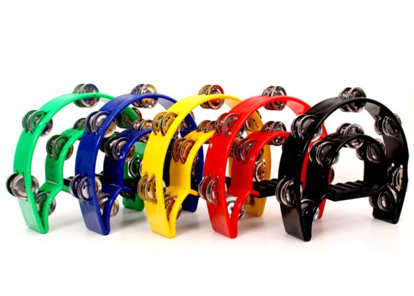 Hands-On Headless tambourine 22cm | 20 Pairs of Jingles | Blue - Image 2