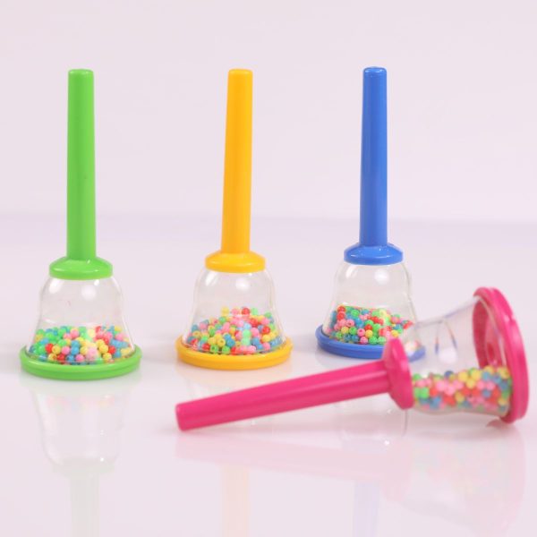 Hands-On | Colourful Plastic Bell Shaker | Pink