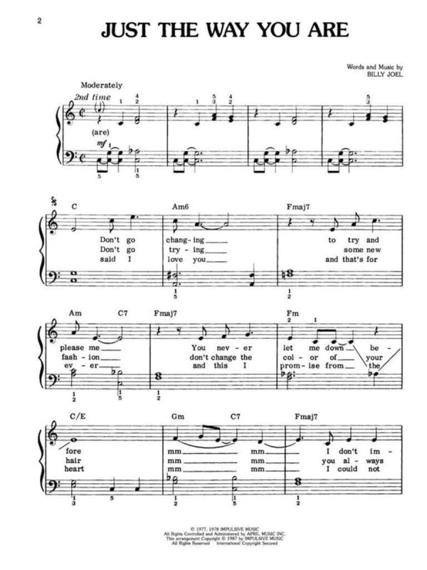 Billy Joel | Easy Piano Collection | Easy Piano - Image 3
