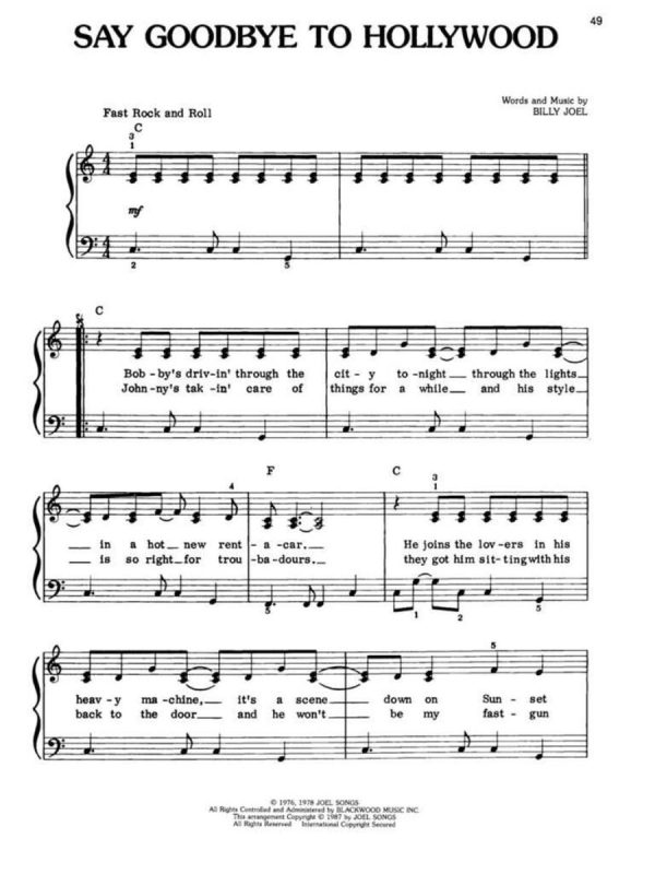 Billy Joel | Easy Piano Collection | Easy Piano - Image 5