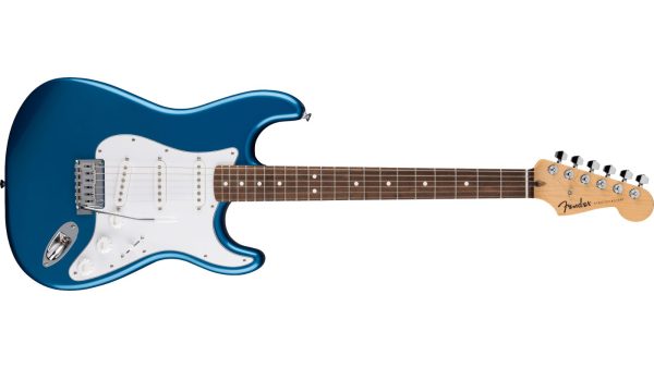 Standard Stratocaster, Laurel FB, White Pickguard, Aqua Marine Metallic - Image 6
