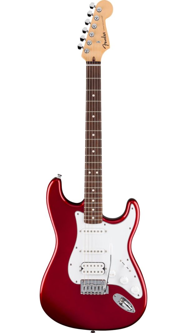 Standard Stratocaster® HSS, FB, White Pickguard, Candy Cola
