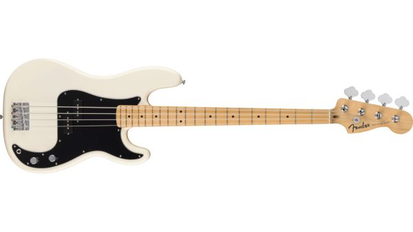 Standard Precision Bass®, Maple FB, Black Pickguard, Olympic White - Image 6