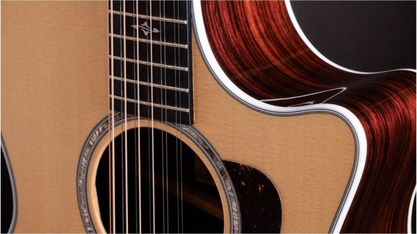 Taylor 454ce 12 string guitar | Sitka Spruce | Indian Rosewood |ES2 Electronics | Natural - Image 9